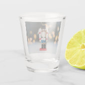 Christmas SlipperyJoe notenkraker beeldje ornament Shot Glas (Achterkant)