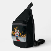 Christmas SlipperyJoe notenkraker beeldje ornament Sling Bag (Rechterhoek)