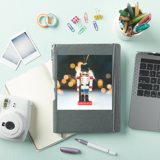 Christmas SlipperyJoe notenkraker beeldje ornament Sticker (iPad Cover)