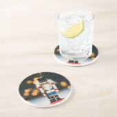 Christmas SlipperyJoe notenkraker beeldje ornament Zandsteen Onderzetter (Zijkant)