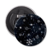 Christmas SlipperyJoe vallen verschillende vormen  Button Flesopener (Voorkant)