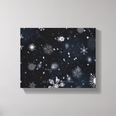 Christmas SlipperyJoe vallen verschillende vormen  Canvas Afdruk (Voorkant)