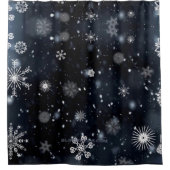 Christmas SlipperyJoe vallen verschillende vormen  Douchegordijn (Voorkant)