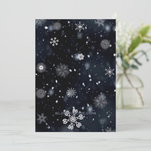 Christmas SlipperyJoe vallen verschillende vormen  Feestdagenkaart (Staand voorkant)