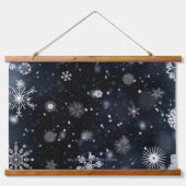 Christmas SlipperyJoe vallen verschillende vormen  Hangend Wandkleed (Voorkant)