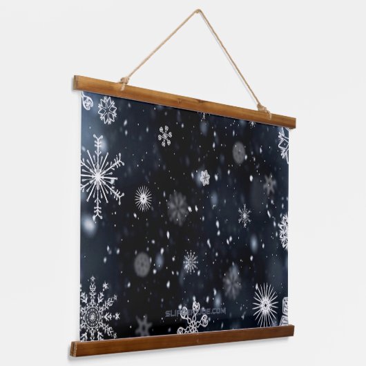 Christmas SlipperyJoe vallen verschillende vormen  Hangend Wandkleed (Gebogen)