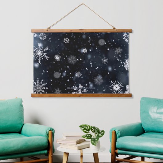 Christmas SlipperyJoe vallen verschillende vormen  Hangend Wandkleed (Woonkamer)