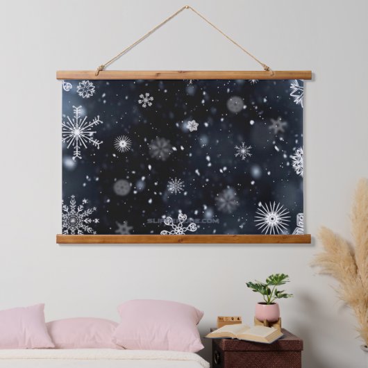 Christmas SlipperyJoe vallen verschillende vormen  Hangend Wandkleed (Slaapkamer)