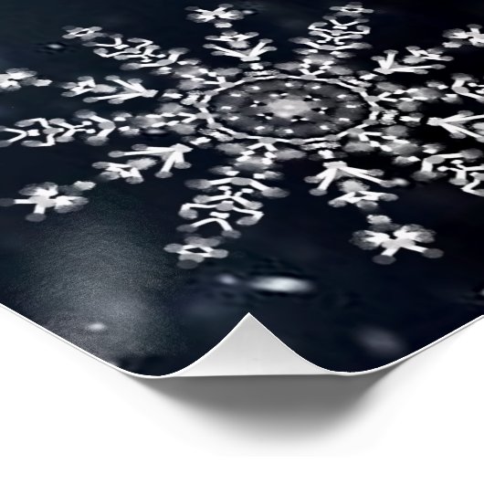 Christmas SlipperyJoe vallen verschillende vormen  Perfect Poster (Hoek)