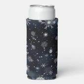 Christmas SlipperyJoe vallen verschillende vormen  Seltzer Blikjeskoeler (Seltzer Voorkant)