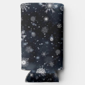 Christmas SlipperyJoe vallen verschillende vormen  Seltzer Blikjeskoeler (Achterkant)