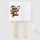 Christmas Sloth Elf Peppermint Candy Cane Shirt Gi Handwaaier (Voorkant en achterkant)
