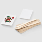 Christmas Sloth Elf Peppermint Candy Cane Shirt Gi Handwaaier (Niet-gemonteerd)