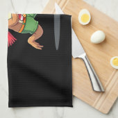 Christmas Sloth Elf Peppermint Candy Cane Shirt Gi Theedoek (Quarter Fold)