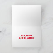 Christmas Sloth Kaart - Luie Feestdagen (Binnen)