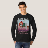 Christmas Sloth Reindeer Let Me Guide Your Sleigh  T-shirt (Voorkant volledig)