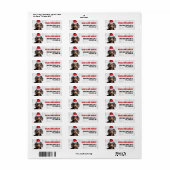 Christmas Smooth Coat Teckel Hondenliefhebber Adre Etiket (Full Sheet)