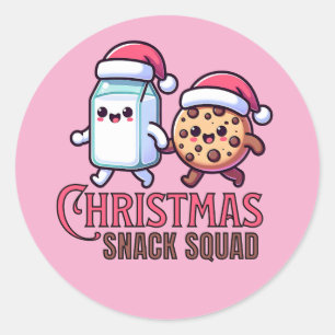 Christmas Snack Squad Melk en Cookie Stickers