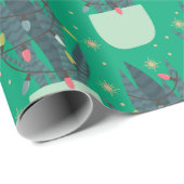 Christmas Snake Plant Cadeaupapier (Rol Hoek)