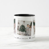 Christmas Snapshots 3 Photo Personalized Gift Mok (Midden)