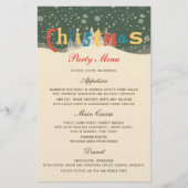 CHRISTMAS SNEE SCENE | MENU CHRISTMAS PARTIJ (Voorkant)