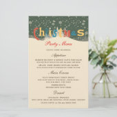 CHRISTMAS SNEE SCENE | MENU CHRISTMAS PARTIJ (Staand voorkant)