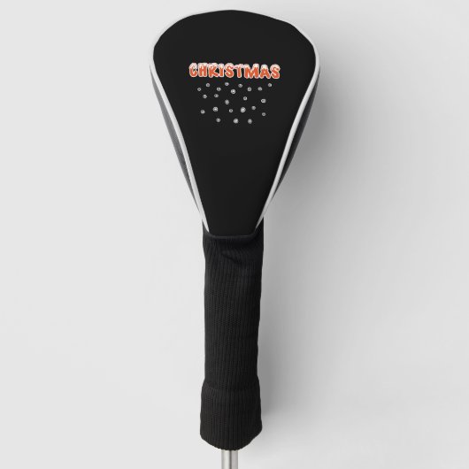 CHRISTMAS Sneeuwballen Golfheadcover (Voorkant)