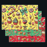 Christmas Snoep And Sweet trakteert clipart Inpakpapier Vel<br><div class="desc">Christmas Snoep And Sweet trakteert kleurenillustraties art clipart Verpakking Papieren Bladen</div>