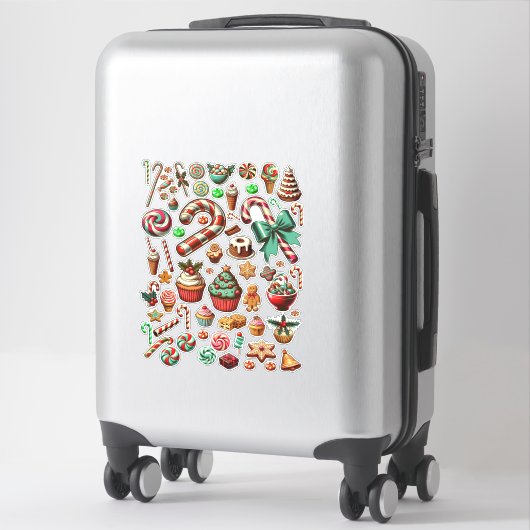 Christmas Snoep And Sweet trakteert clipart Sticker (Koffer)