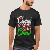 Christmas Snoep Lover Funny Xmas Candy Cane Crew L T-shirt (Voorkant)