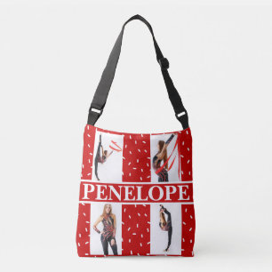 Christmas Snoep Sprinkle 4 Fotocollage Crossbody Tas