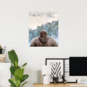 CHRISTMAS SNOW BIGFOOT SASQUATCH III POSTER (Thuiskantoor)
