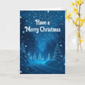 Christmas Snow Christmas Kaart (Gele Bloem)