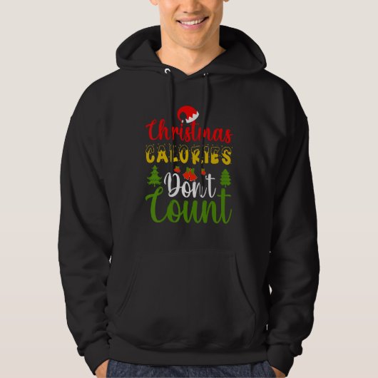 Christmas Snow Cookies Mistletoe  Snowman Present Hoodie (Voorkant)