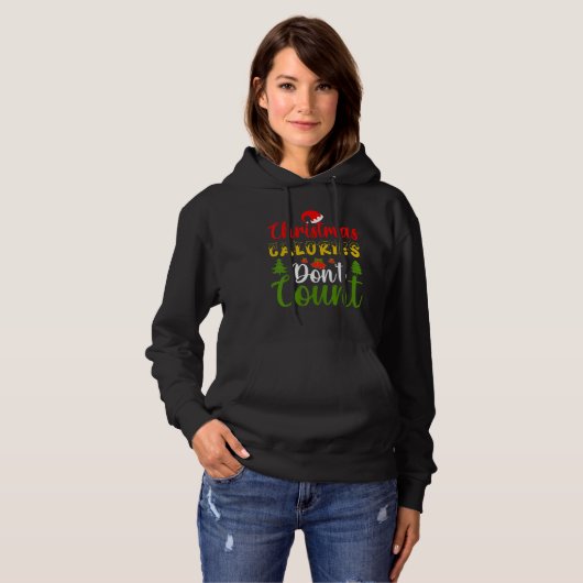 Christmas Snow Cookies Mistletoe  Snowman Present Hoodie (Voorkant volledig)