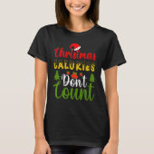 Christmas Snow Cookies Mistletoe  Snowman Present T-shirt (Voorkant)