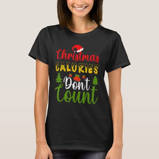 Christmas Snow Cookies Mistletoe  Snowman Present T-shirt (Voorkant)