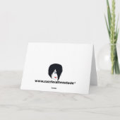 Christmas Snow Flake Wenskaart Feestdagen Kaart (Achterkant)