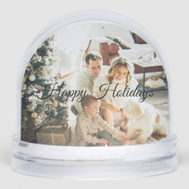 Christmas Snow Globe – Add Your Own Family Photo Sneeuwbol
