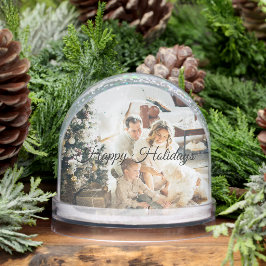 Christmas Snow Globe – Add Your Own Family Photo Sneeuwbol