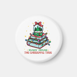 Christmas Snow Globe Book for Readers Magneet