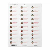Christmas Snow Globe Return Address Labels (Full Sheet)