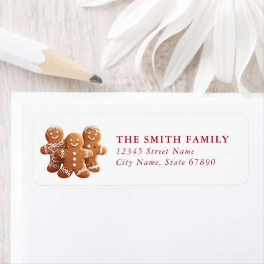 Christmas Snow Globe Return Address Labels (Insitu)