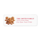Christmas Snow Globe Return Address Labels (Voorkant)