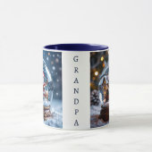 Christmas Snow Globes Personalized Mok (Midden)
