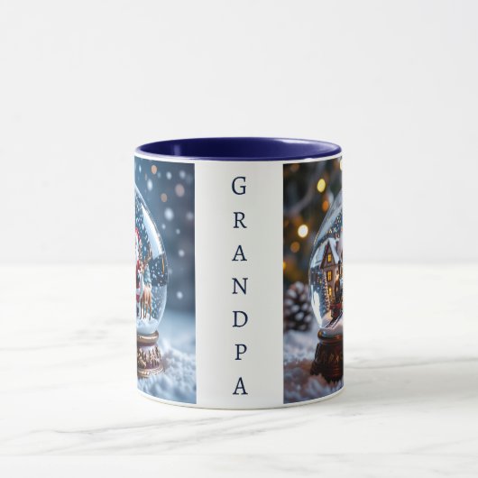Christmas Snow Globes Personalized Mok (Midden)