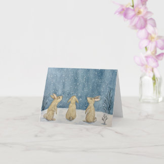 Christmas Snow Greeting Card Kaart