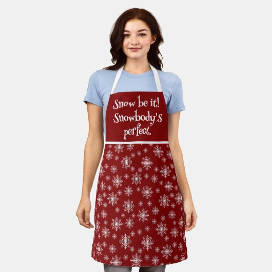 Christmas Snow Pun All-Over Print Schort (Gedragen)