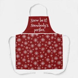 Christmas Snow Pun All-Over Print Schort