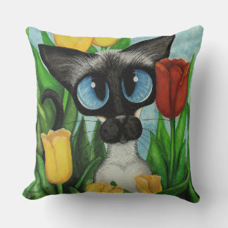 Christmas Snow Siamese Cat American MoJo Pillows Kussen
